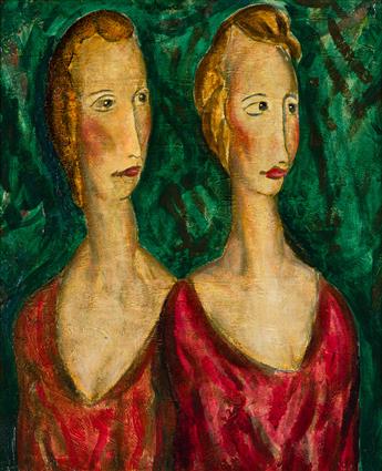 ALFRED H. MAURER Two Blonde Heads.